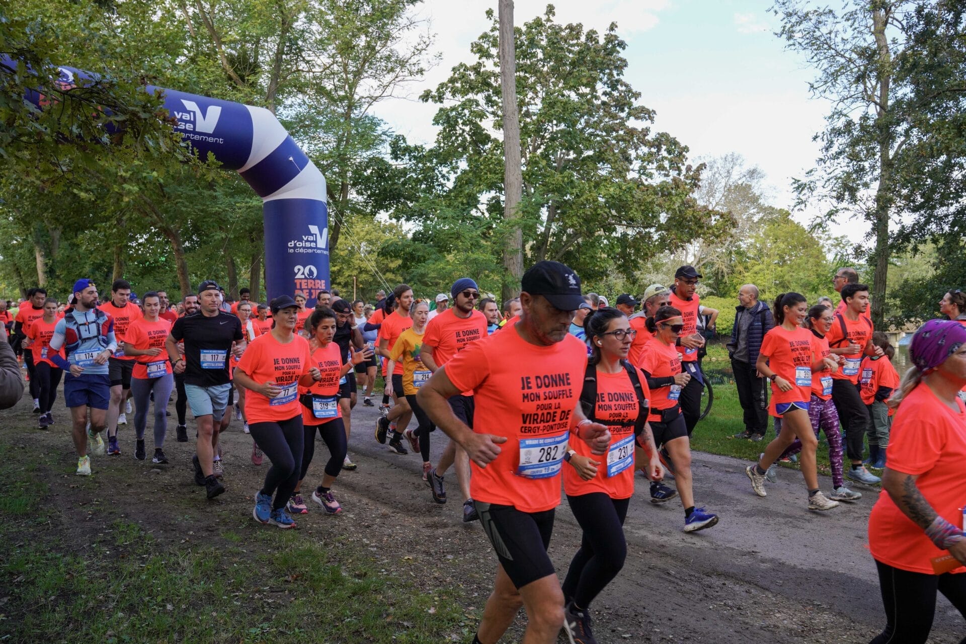 les coureurs 10 km de la virade de cergy-Pontoise