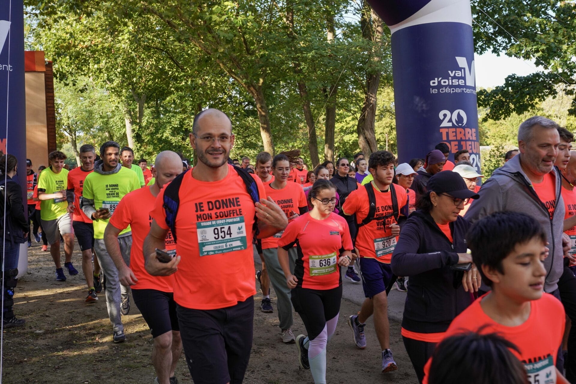 départ course de 6km de la Virade de Cergy-Pontoise 1