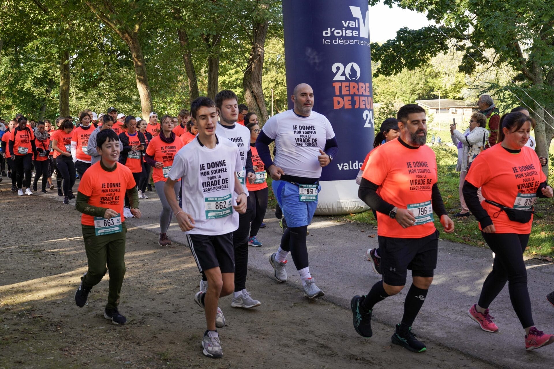 départ course de 6km de la Virade de Cergy-Pontoise 2