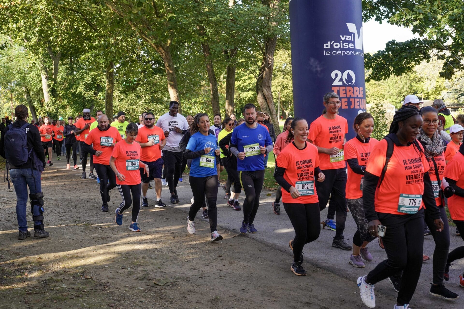 départ course de 6km de la Virade de Cergy-Pontoise 3