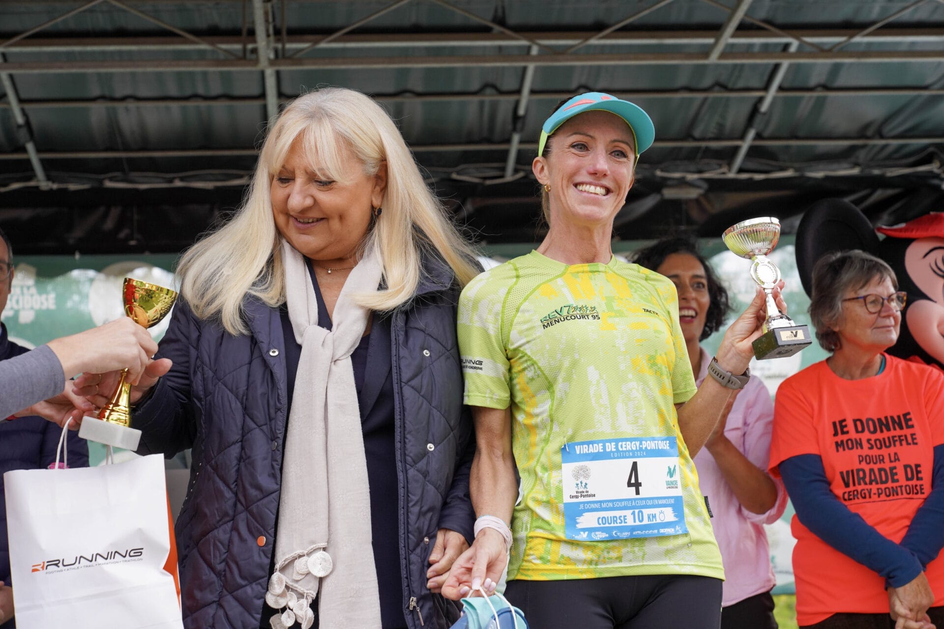 la gagnante féminin de la course 10 km de la virade de cergy-Pontoise