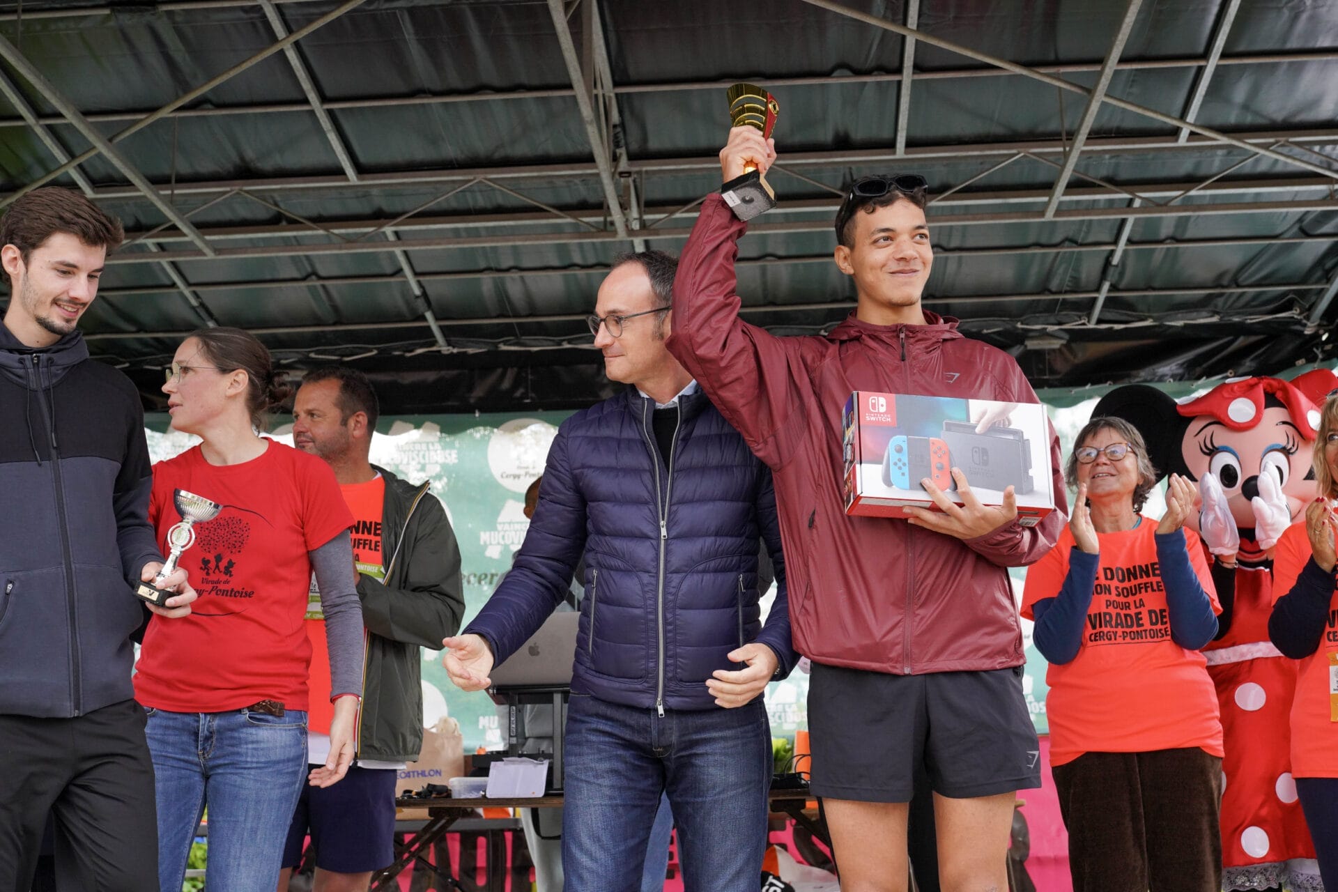 le gagnant masculin de la course 10 km de la virade de cergy-Pontoise